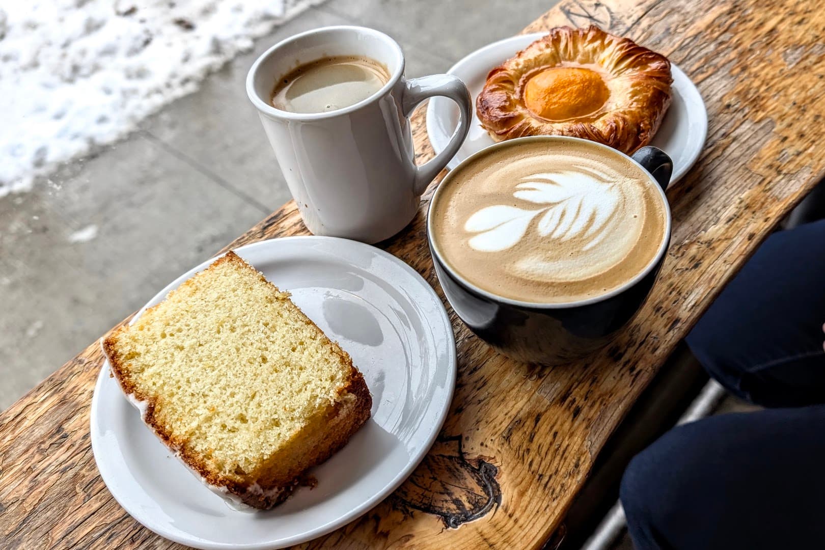 Coffee at The Good Neighbour Espresso Bar, specialty coffee shop in Toronto