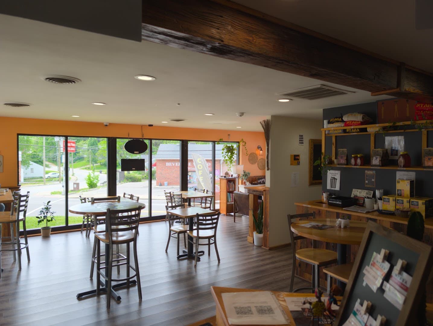 Interior of Ntaba Coffee Haus on Brownsboro, specialty coffee shop in Louisville
