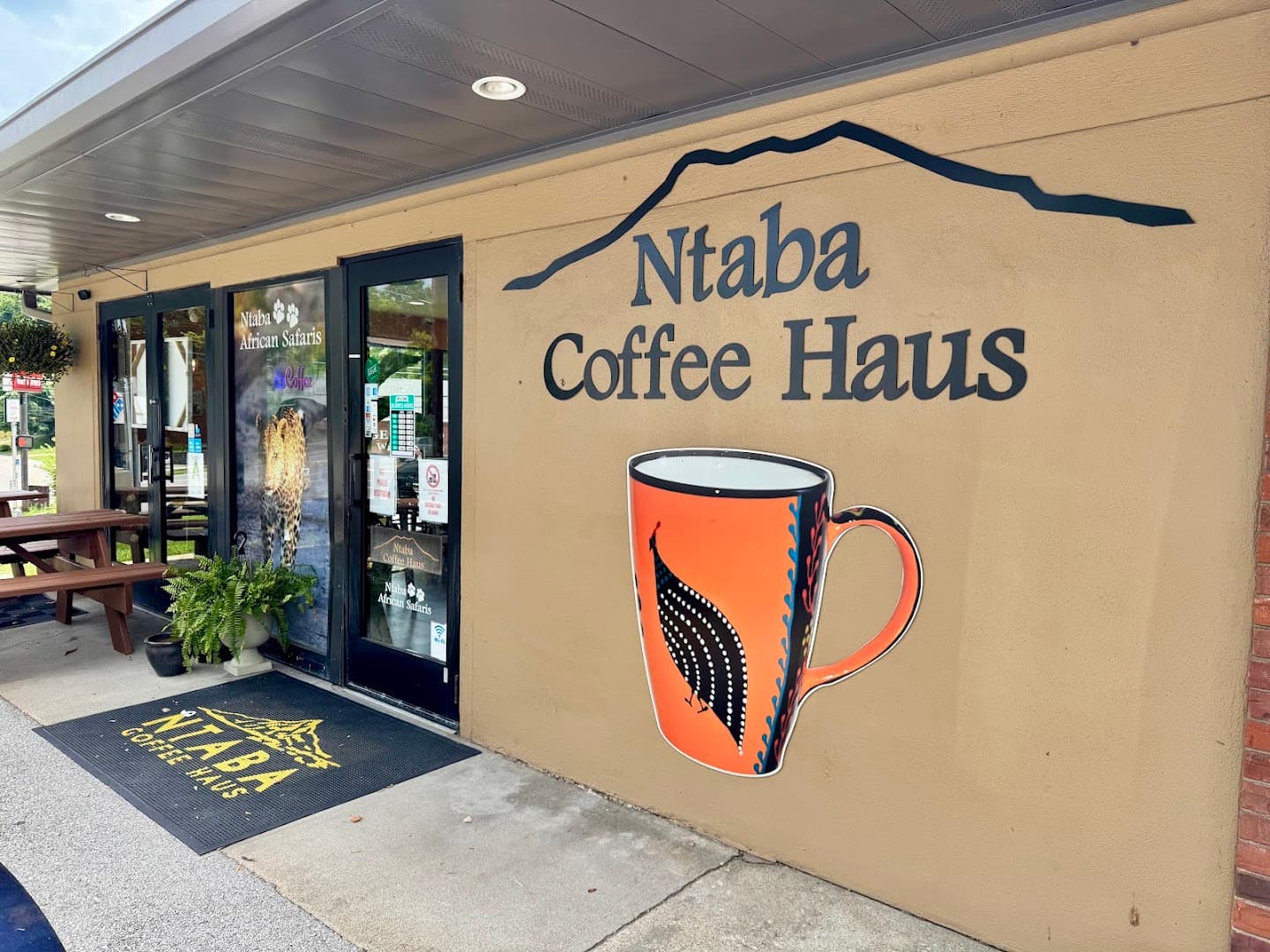 Storefront of Ntaba Coffee Haus on Brownsboro, specialty coffee shop in Louisville