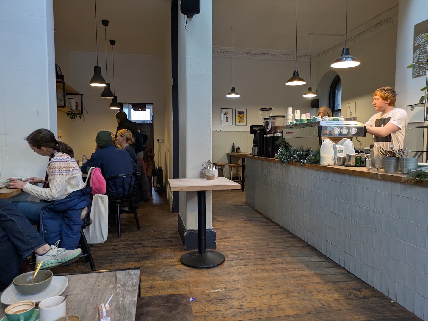 Interior of Artisan Roast Stockbridge, specialty coffee shop in Edinburgh
