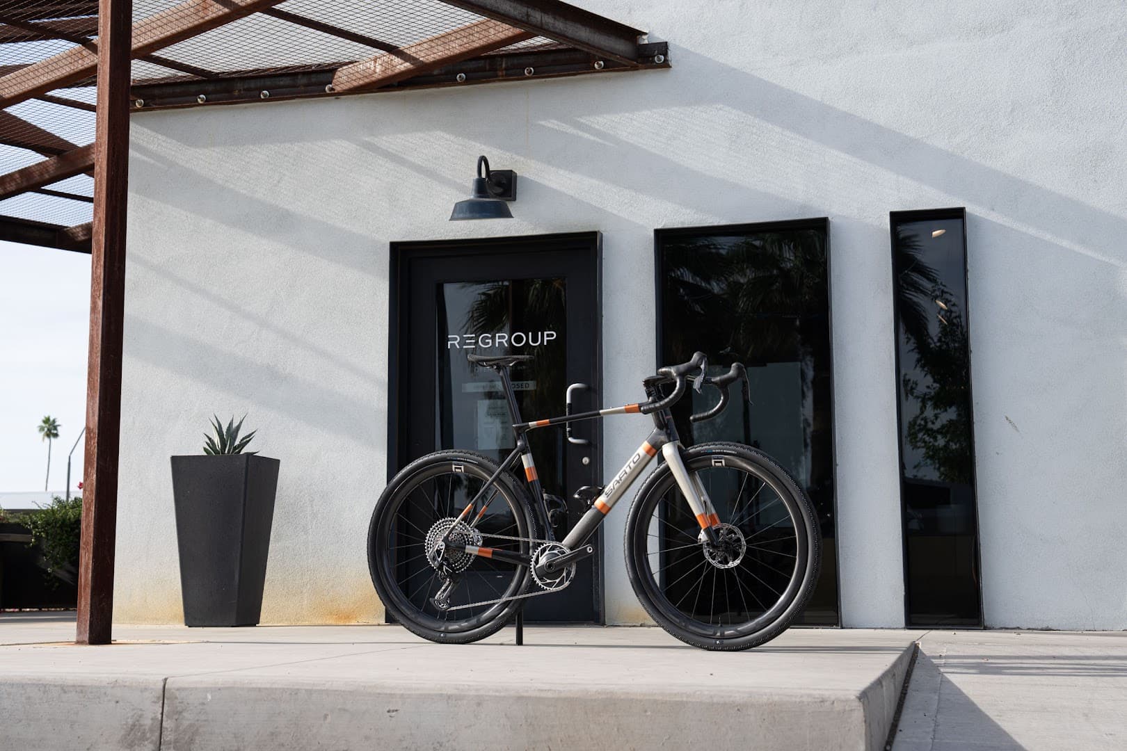 Storefront of The Bike Shop @ Regroup, specialty coffee shop in Phoenix