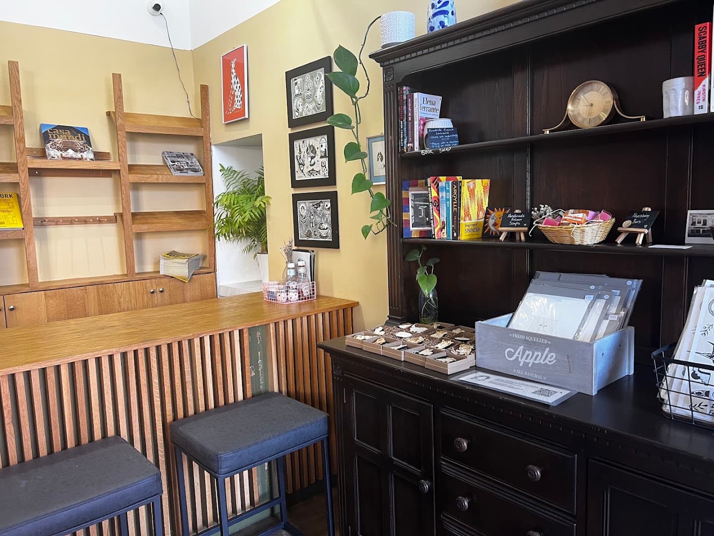 Interior of The Coffee Cabinet, specialty coffee shop in Edinburgh