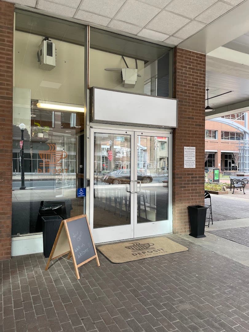 Storefront of Deposit Coffee Corner, specialty coffee shop in Lancaster