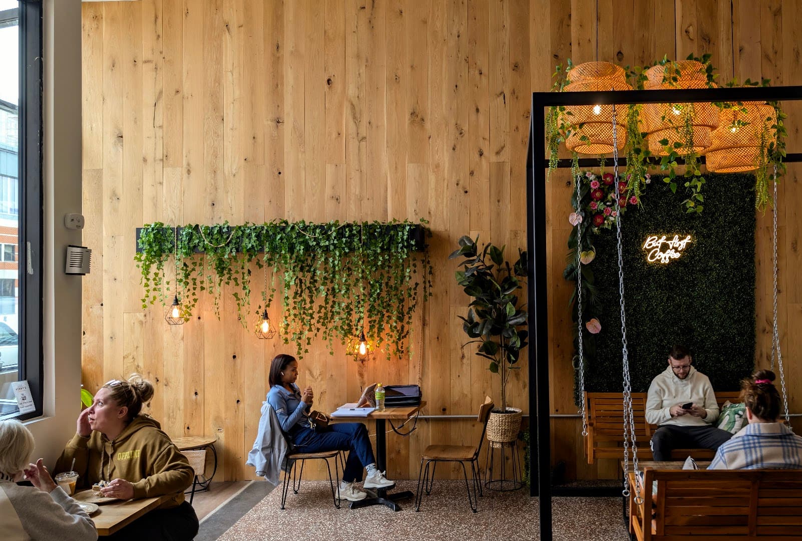 Interior of Penny's Coffee Shop, specialty coffee shop in Buffalo