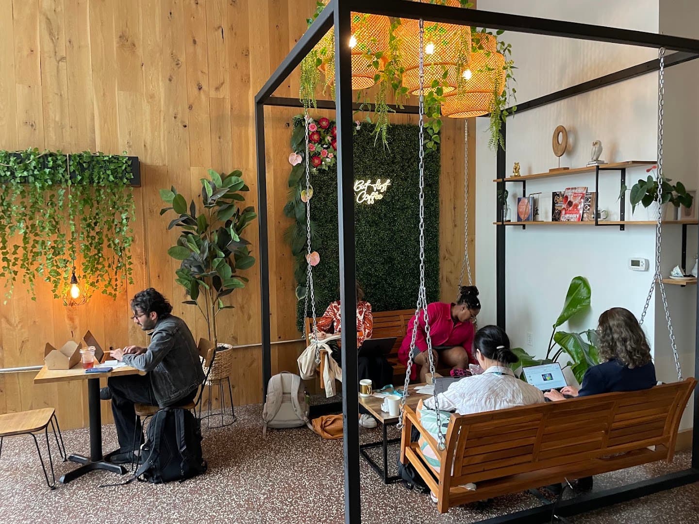 Interior of Penny's Coffee Shop, specialty coffee shop in Buffalo