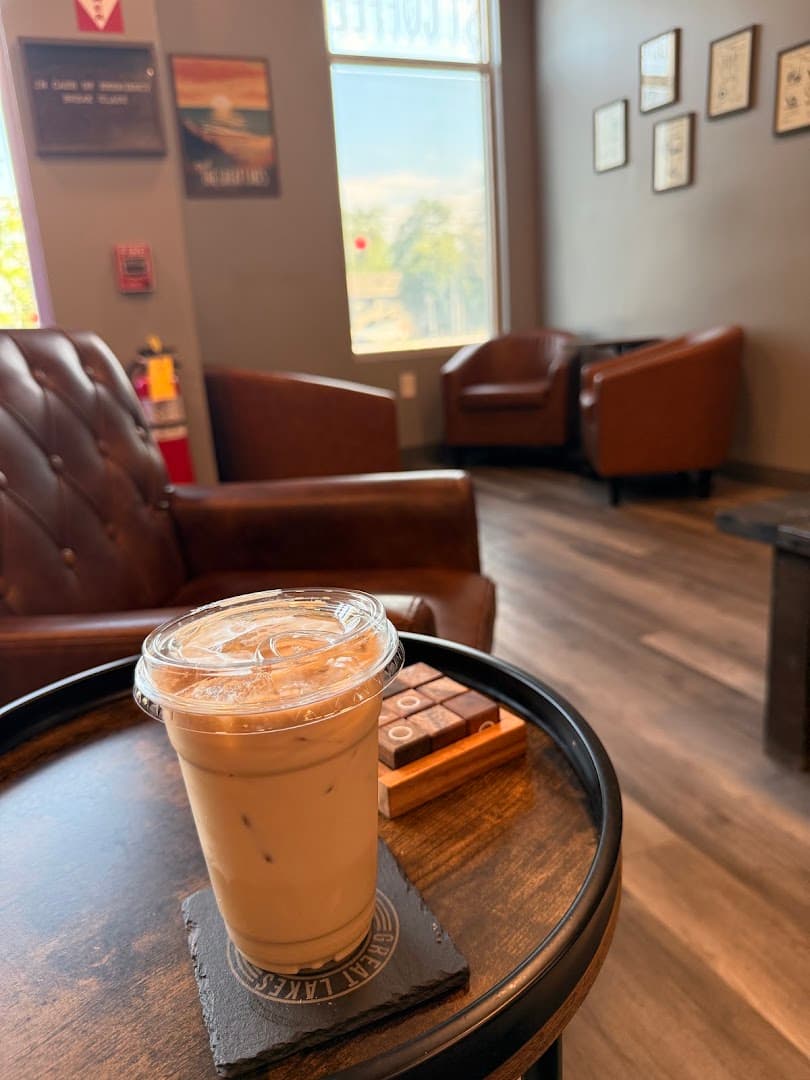 Coffee at Great Lakes Coffee Roasters, specialty coffee shop in Buffalo