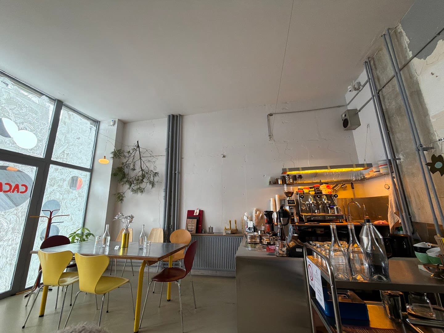 Interior of ca.ca.fe, specialty coffee shop in Belgrade