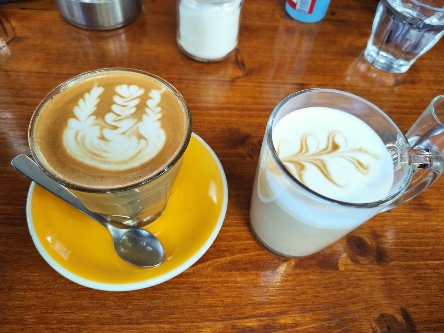 Coffee at Qahwa, specialty coffee shop in Athens