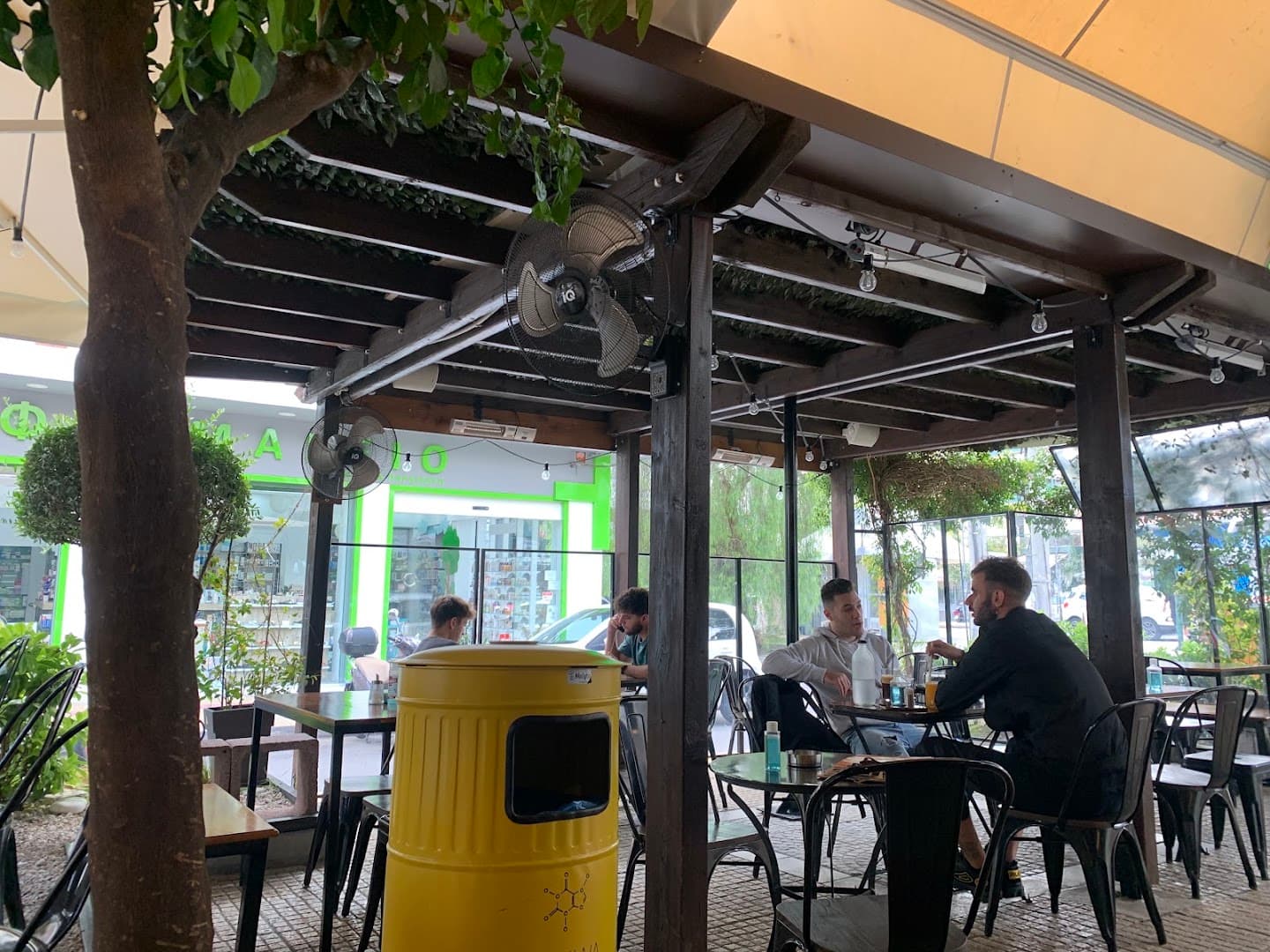Storefront of Qahwa, specialty coffee shop in Athens
