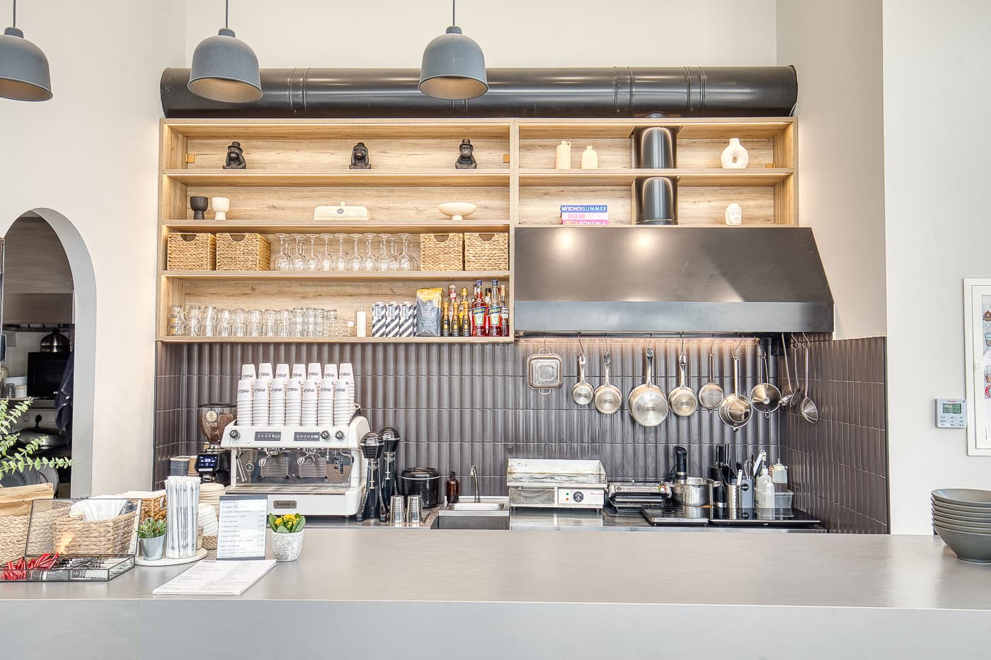 Interior of Mour Athens, specialty coffee shop in Athens