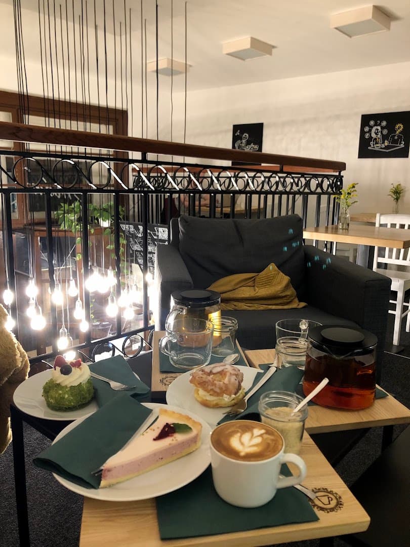 Interior of FofrKafe - Soukenda, specialty coffee shop in Prague