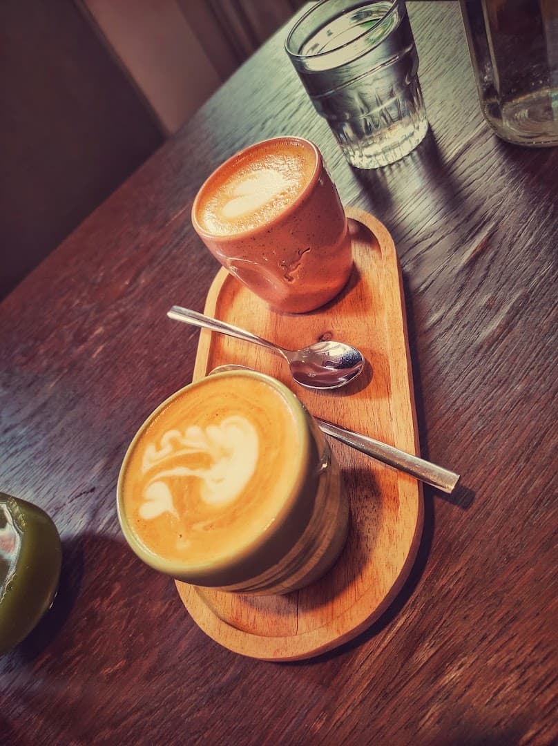 Coffee at Srnky Americká, specialty coffee shop in Prague
