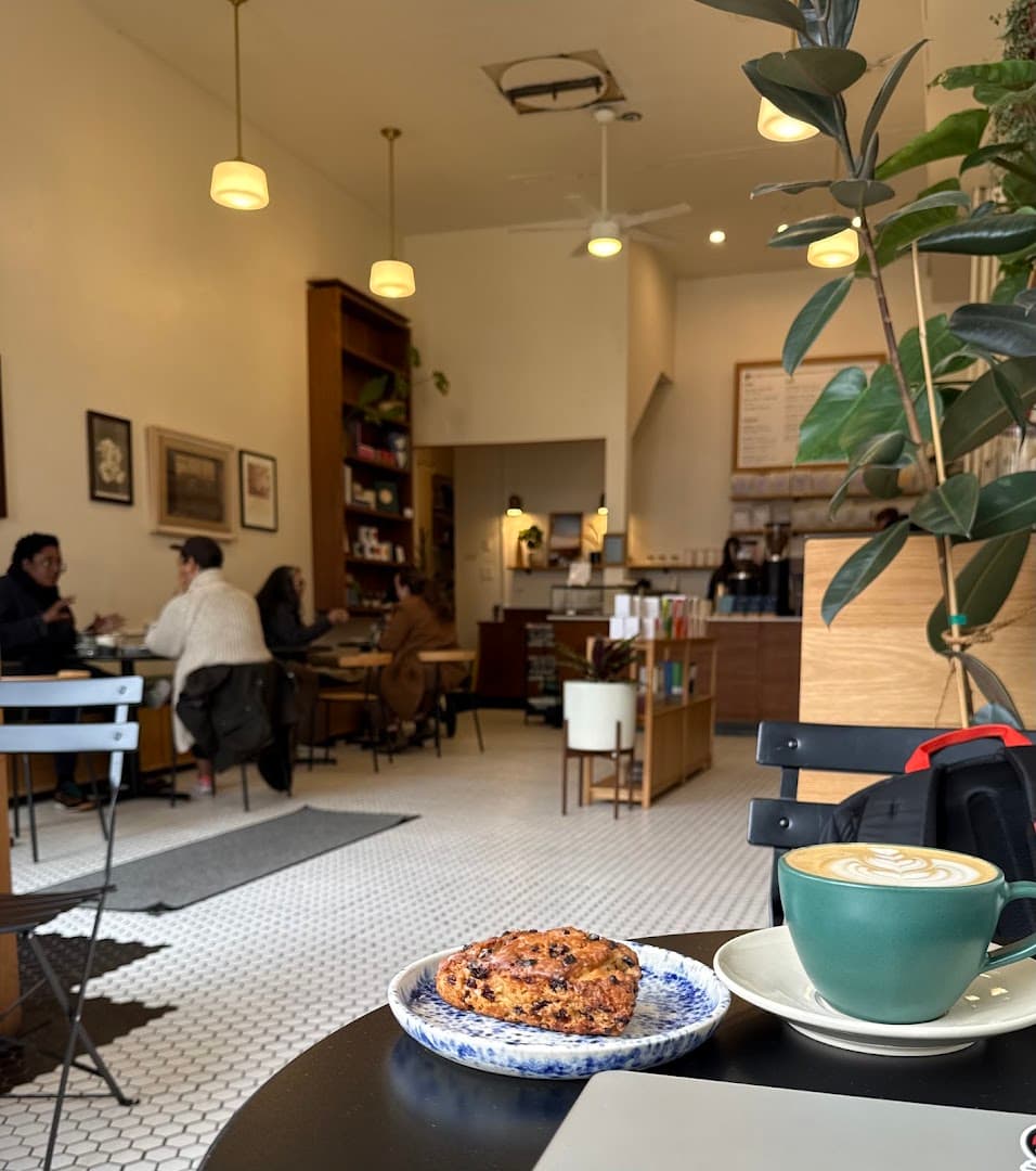 Interior of Homage Coffee, specialty coffee shop in Seattle