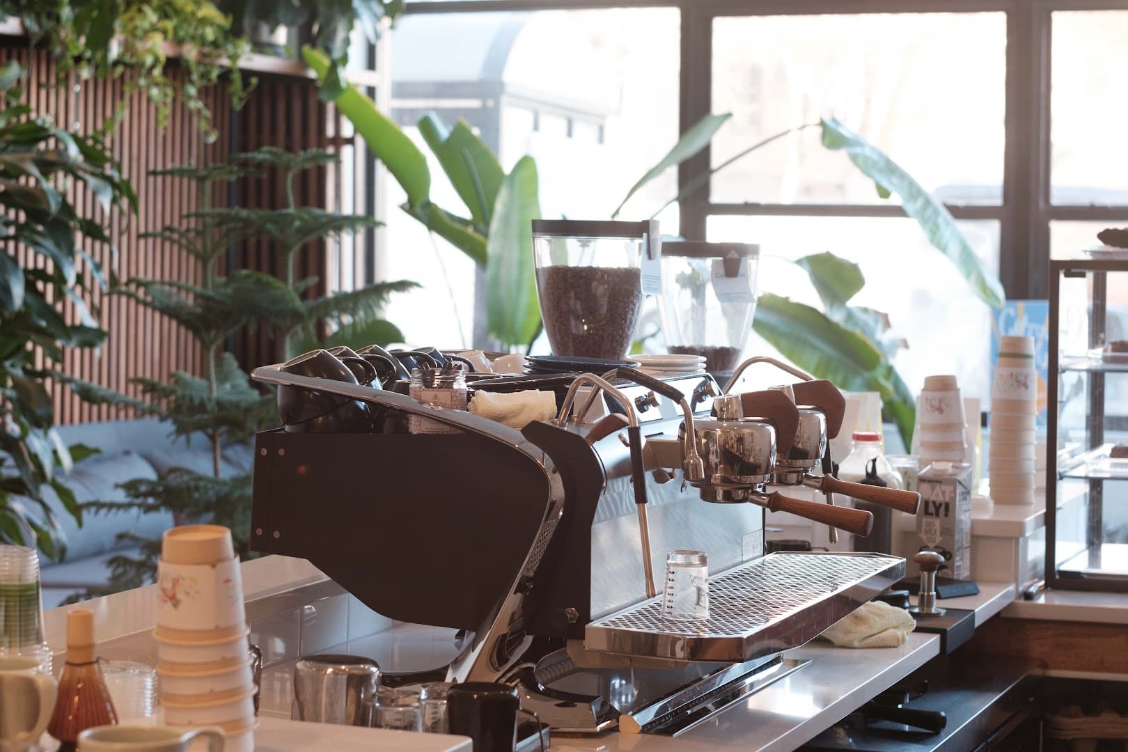 Interior of SK Coffee: Whittier, specialty coffee shop in Minneapolis