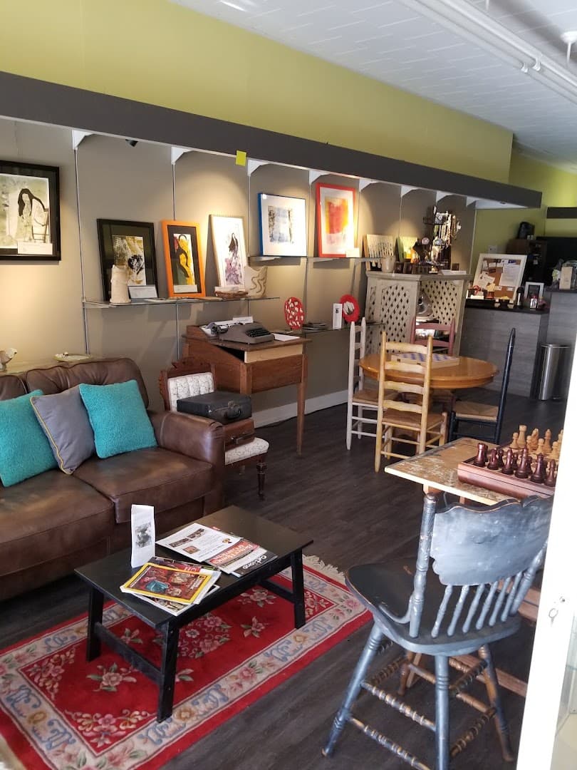 Interior of Olive's Mud Puddle, specialty coffee shop in Charlotte