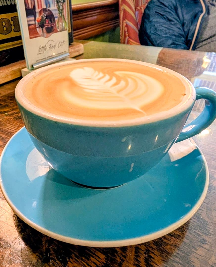 Coffee at Big Dog Coffee, specialty coffee shop in Pittsburgh