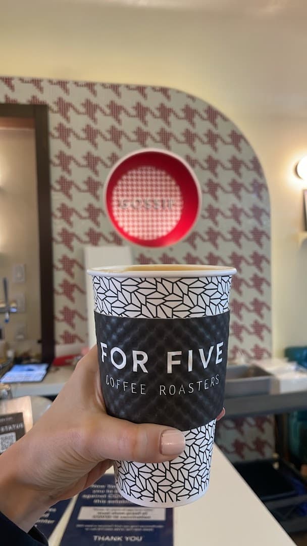 Coffee at For Five Coffee Roasters, specialty coffee shop in New York
