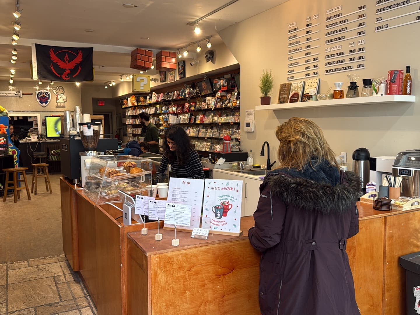 Interior of Rooh Coffee, specialty coffee shop in Toronto