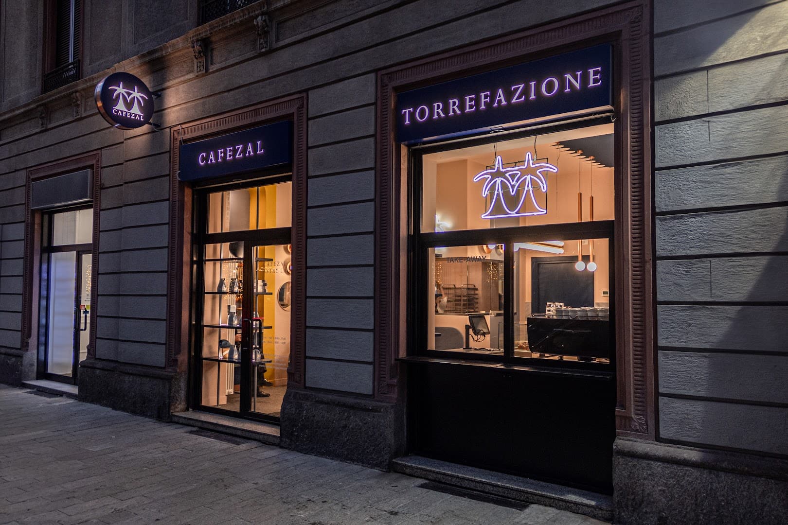 Storefront of Cafezal Brunch & Specialty Coffee - Porta Venezia, specialty coffee shop in Milan