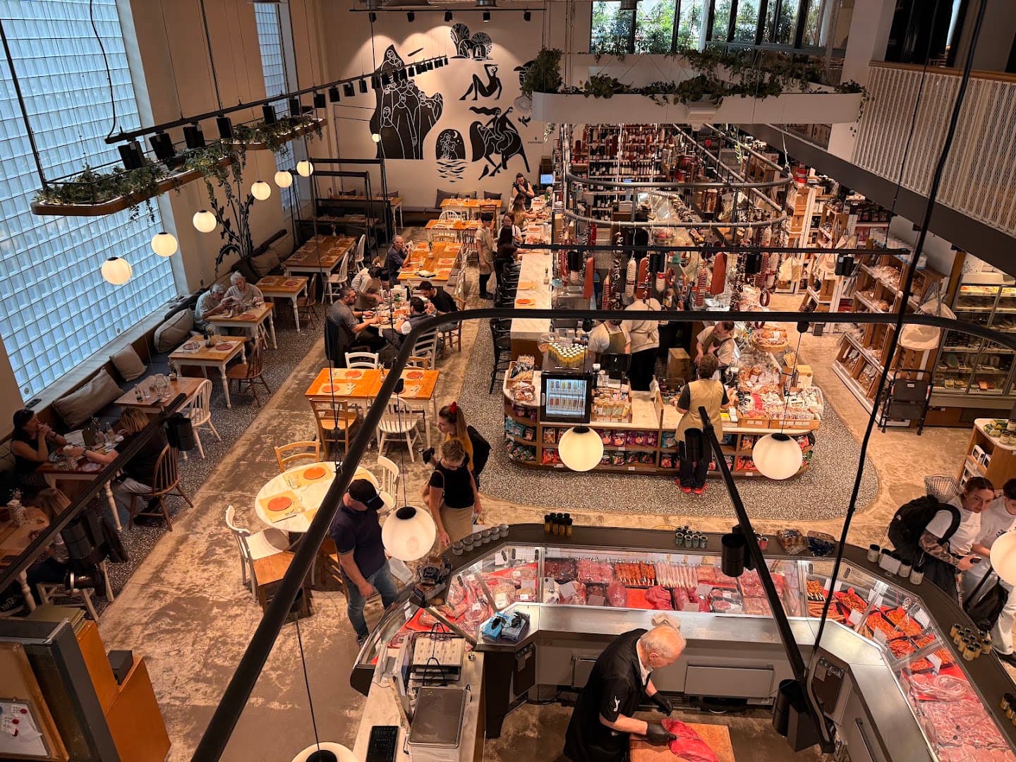 Interior of ERGON House Athens, specialty coffee shop in Athens