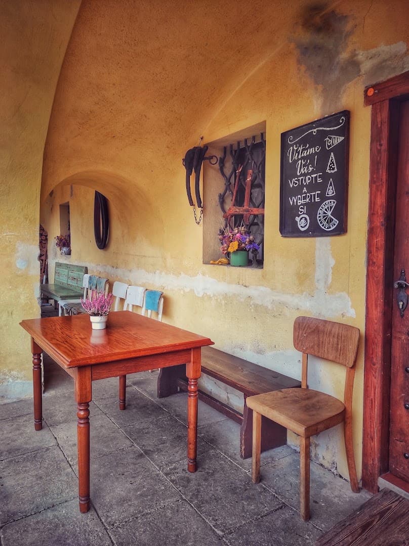 Interior of Kavárna Pod pavlačí, specialty coffee shop in Prague