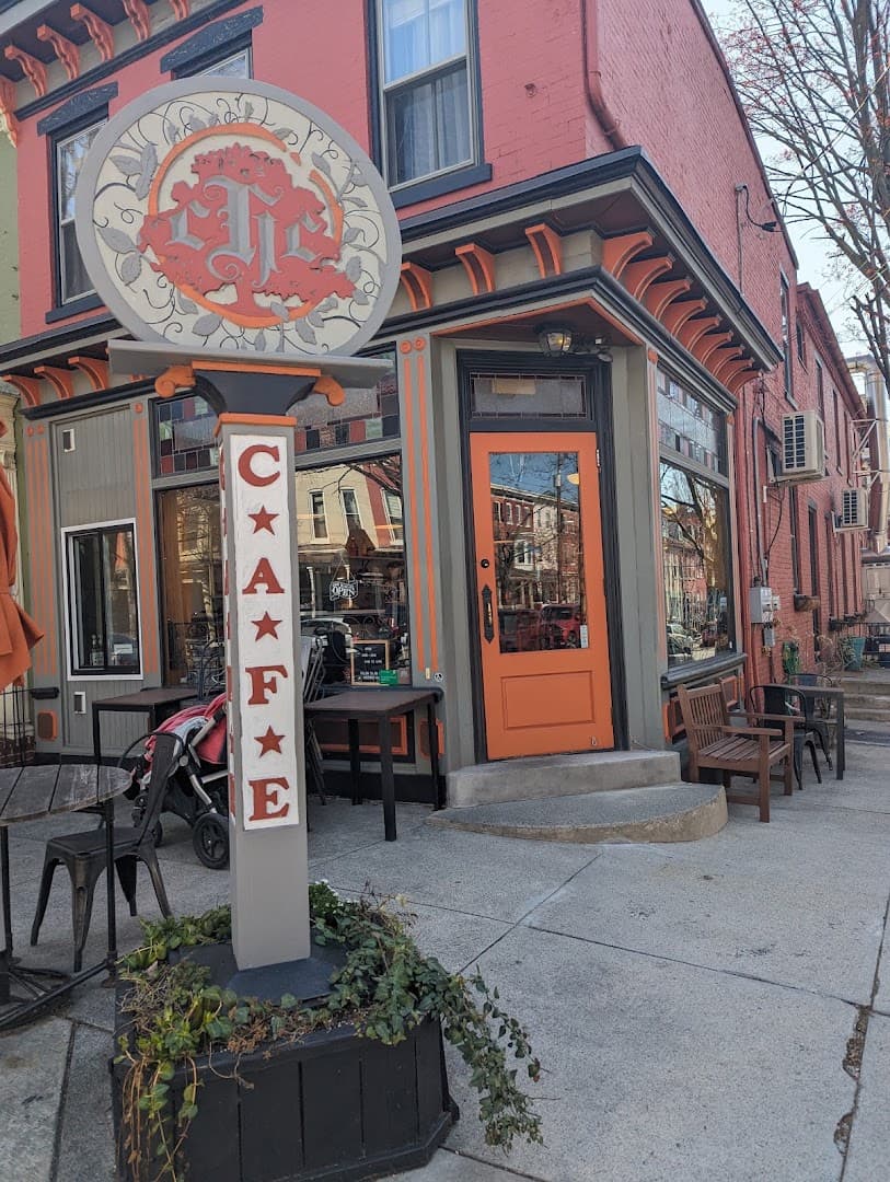 Storefront of Chestnut Hill Cafe, specialty coffee shop in Lancaster
