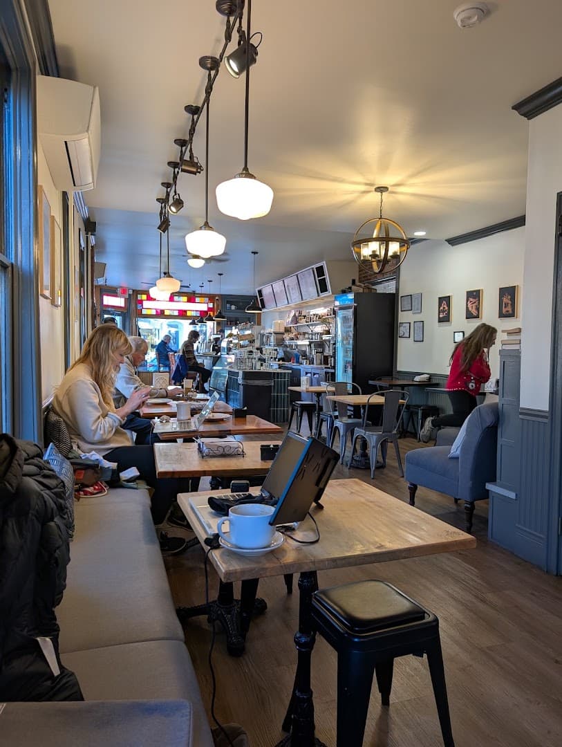 Interior of Chestnut Hill Cafe, specialty coffee shop in Lancaster