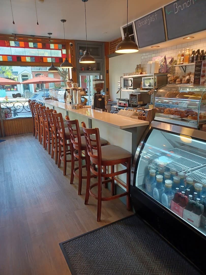 Interior of Chestnut Hill Cafe, specialty coffee shop in Lancaster