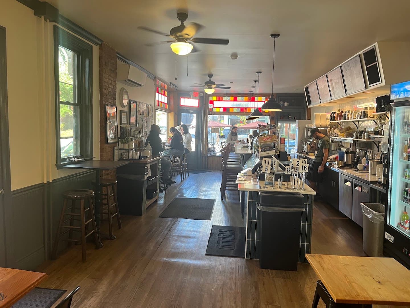 Interior of Chestnut Hill Cafe, specialty coffee shop in Lancaster