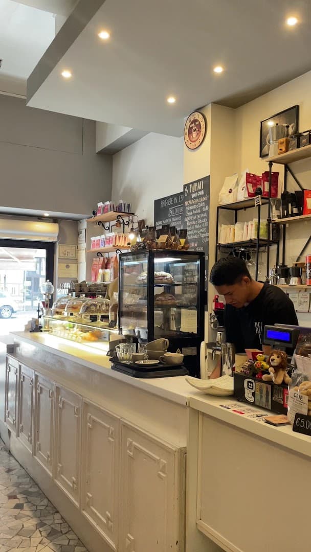 Interior of Il Cafetero Specialty Coffee Milan, specialty coffee shop in Milan
