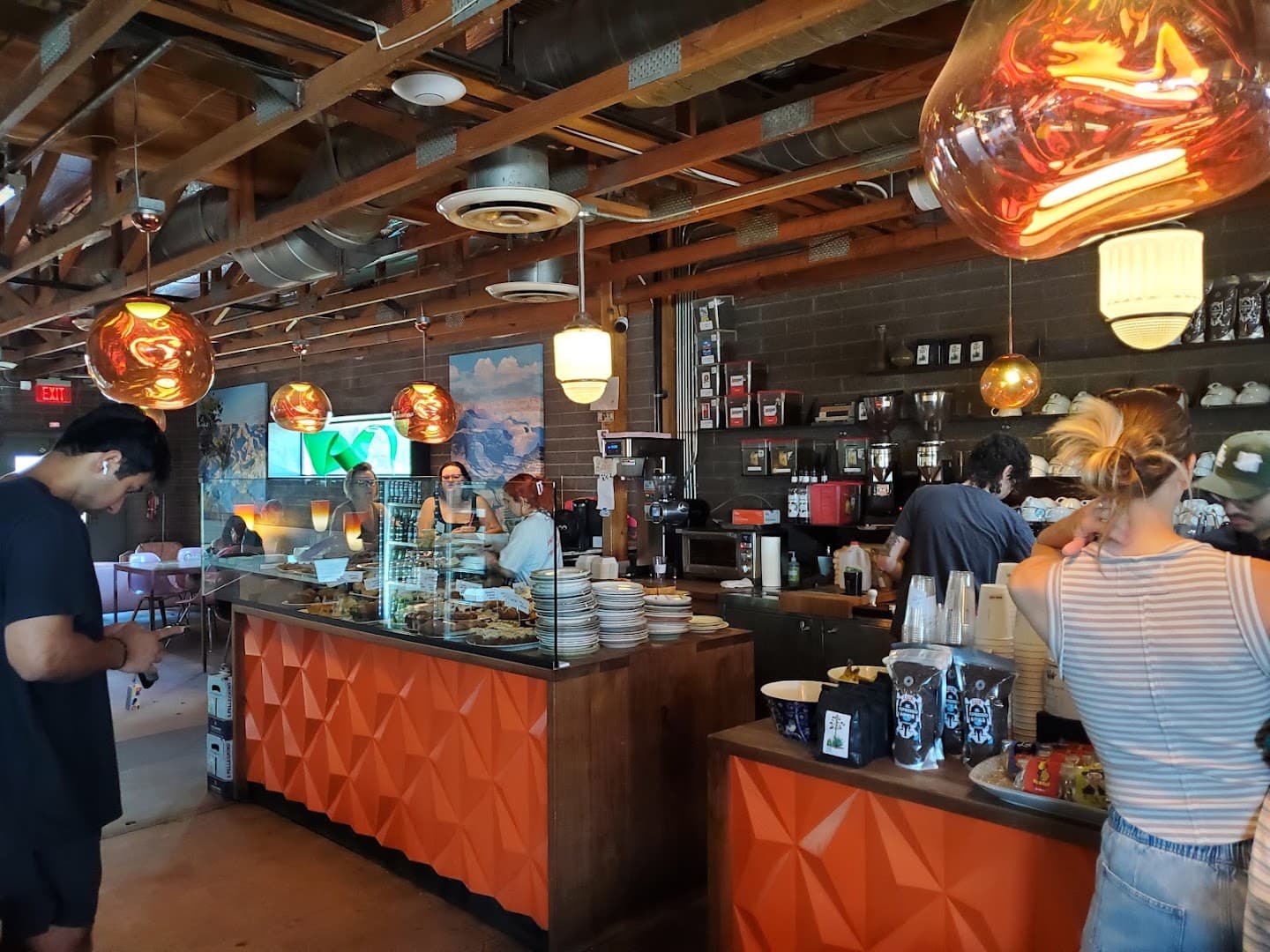 Interior of Lux Central, specialty coffee shop in Phoenix
