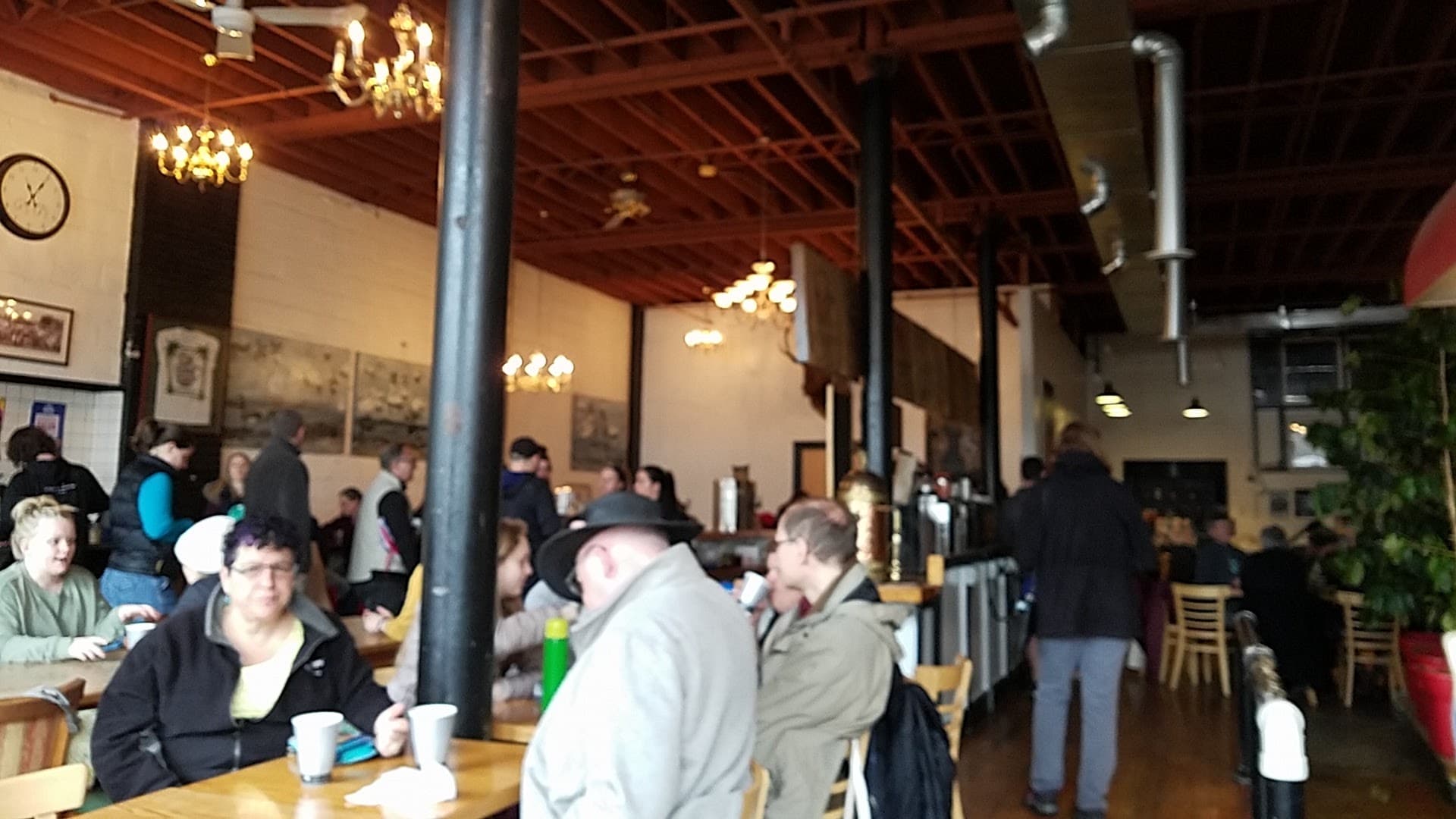 Interior of Java's Cafe, specialty coffee shop in Rochester