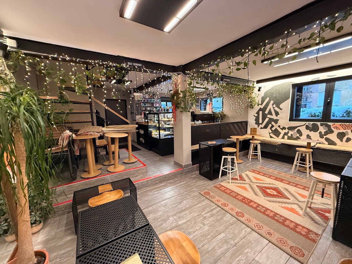 Interior of Dusha Specialty Coffee, specialty coffee shop in Belgrade