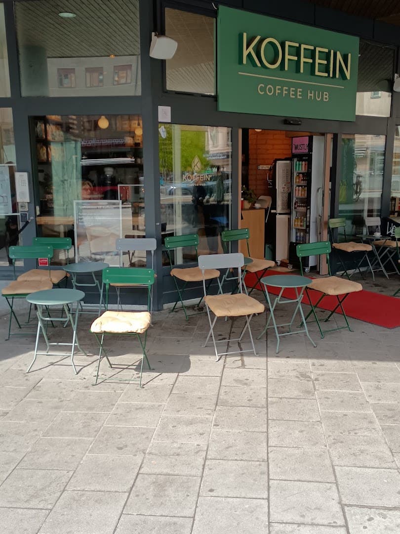 Storefront of Koffein Sweden AB, specialty coffee shop in Stockholm