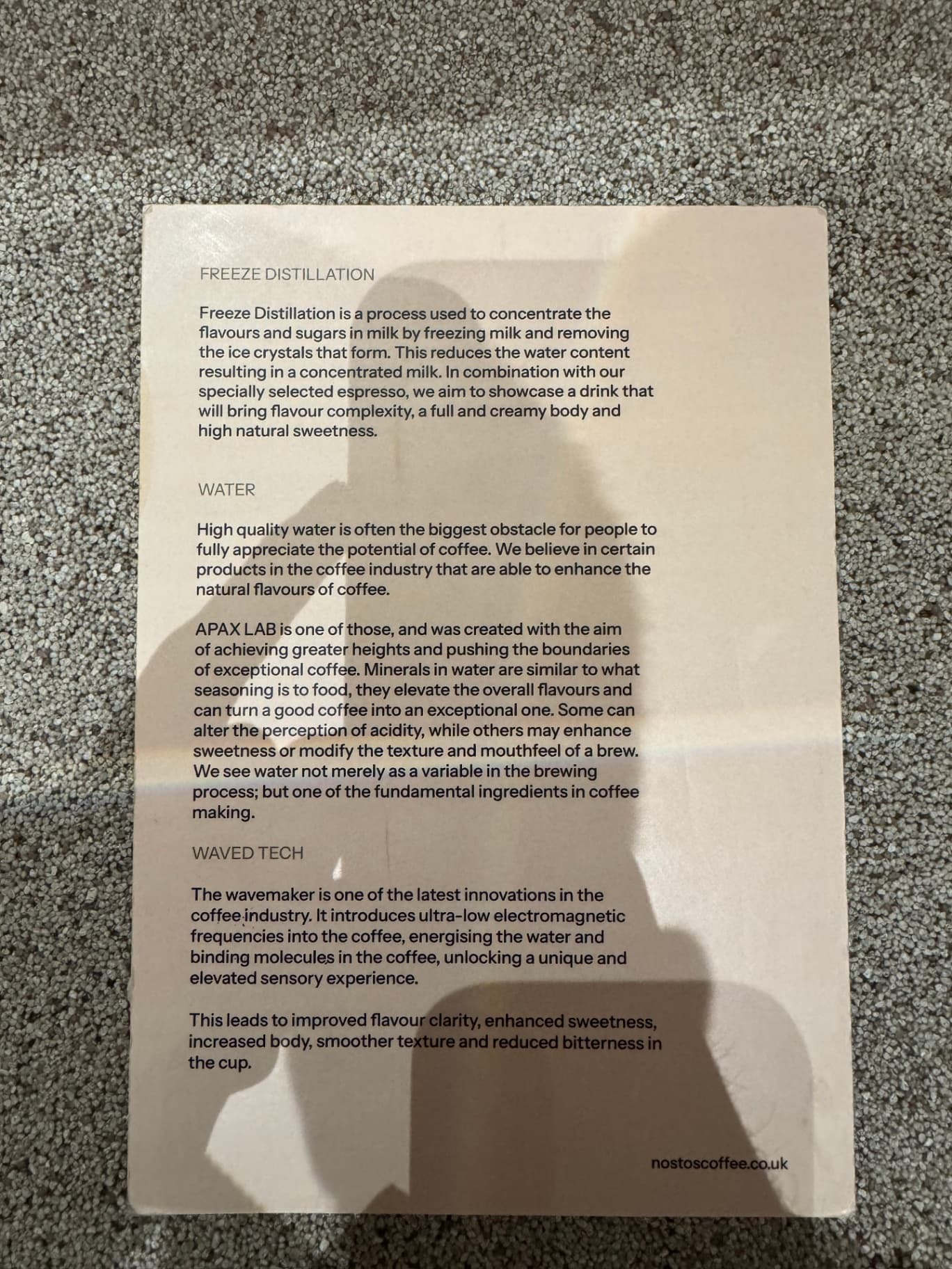 Nostos Coffee (St James's) - specialty coffee shop in St James's